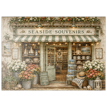 Darstellung des Puzzle Motivs puzzleplate The Seaside Souvenir Store 100 Puzzle