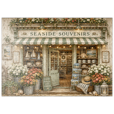 Darstellung des Puzzle Motivs puzzleplate The Seaside Souvenir Store 200 Puzzle