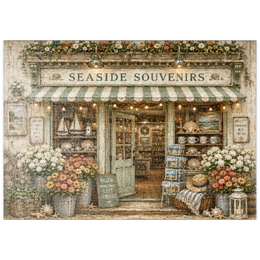 Darstellung des Puzzle Motivs puzzleplate The Seaside Souvenir Store 500 Puzzle