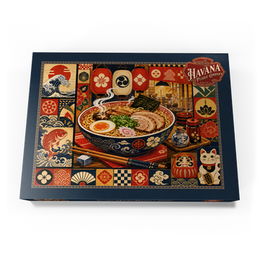 Darstellung des Puzzle Motivs Retro Ramen Market Bowl 1000 Puzzle Schachtel Ansicht3