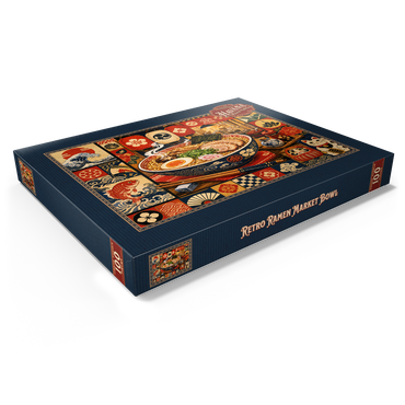 Darstellung des Puzzle Motivs Retro Ramen Market Bowl 100 Puzzle Schachtel Ansicht1
