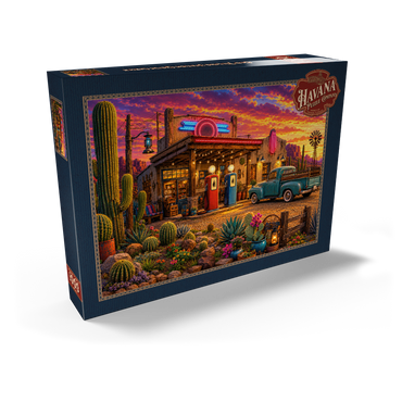 Darstellung des Puzzle Motivs Old Filling Station Cactus Garden 1000 Puzzle Schachtel Ansicht2