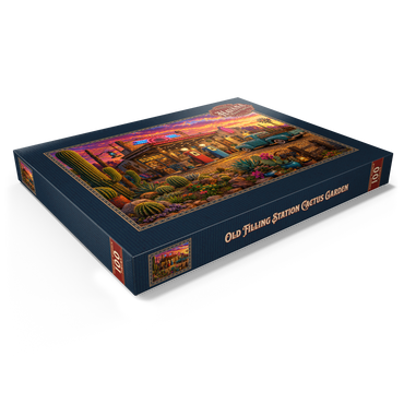 Darstellung des Puzzle Motivs Old Filling Station Cactus Garden 100 Puzzle Schachtel Ansicht1