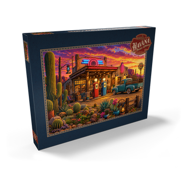 Darstellung des Puzzle Motivs Old Filling Station Cactus Garden 200 Puzzle Schachtel Ansicht2