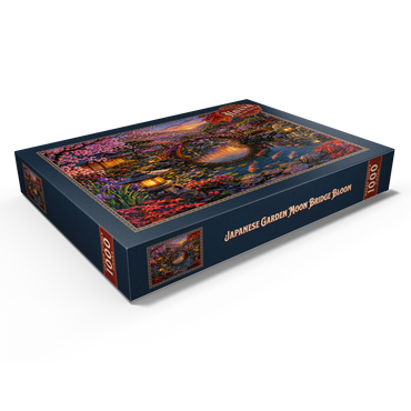 Darstellung des Puzzle Motivs Japanese Garden Moon Bridge Bloom 1000 Puzzle Schachtel Ansicht1