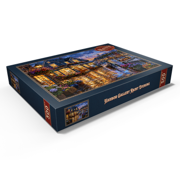 Darstellung des Puzzle Motivs Harbor Gallery Rainy Evening 500 Puzzle Schachtel Ansicht1