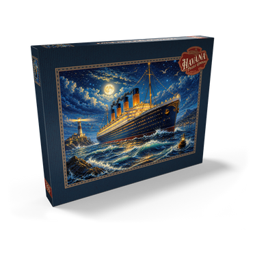 Darstellung des Puzzle Motivs Grand Ocean Liner Night Voyage 200 Puzzle Schachtel Ansicht2