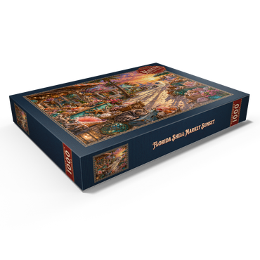 Darstellung des Puzzle Motivs Florida Shell Market Sunset 1000 Puzzle Schachtel Ansicht1