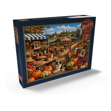 Darstellung des Puzzle Motivs County Fair Farmers Market Morning 1000 Puzzle Schachtel Ansicht2