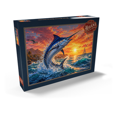 Darstellung des Puzzle Motivs Blue Marlin Sunset Breaker 1000 Puzzle Schachtel Ansicht2