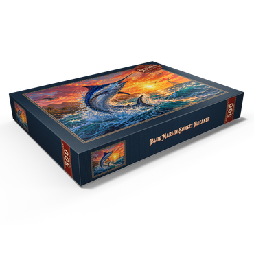 Darstellung des Puzzle Motivs Blue Marlin Sunset Breaker 500 Puzzle Schachtel Ansicht1
