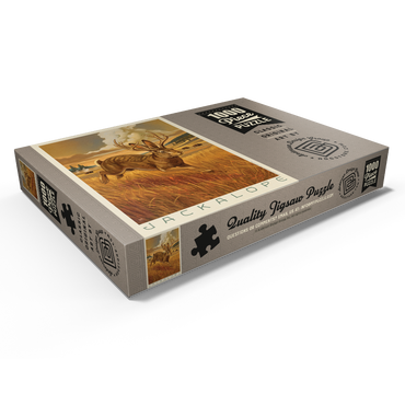 Darstellung des Puzzle Motivs Legends Of The National Parks: Scampering Jackalope 1000 Puzzle Schachtel Ansicht1