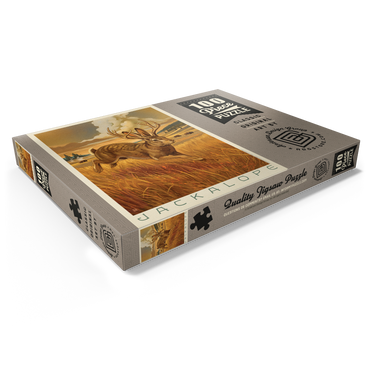 Darstellung des Puzzle Motivs Legends Of The National Parks: Scampering Jackalope 100 Puzzle Schachtel Ansicht1