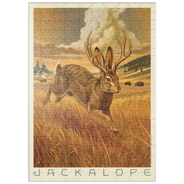 Darstellung des Puzzle Motivs puzzleplate Legends Of The National Parks: Scampering Jackalope 200 Puzzle