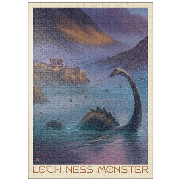Darstellung des Puzzle Motivs puzzleplate Mythical Creatures: Loch Ness Monster In The Mist 500 Puzzle
