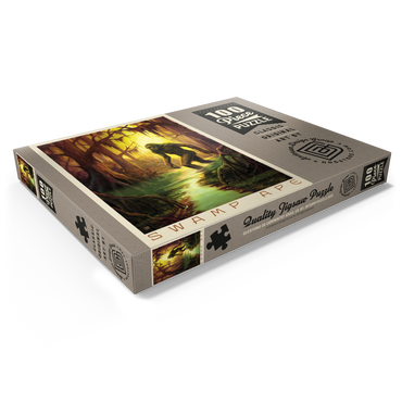 Darstellung des Puzzle Motivs Legends Of The National Parks: Swamp Ape Sighting 100 Puzzle Schachtel Ansicht1