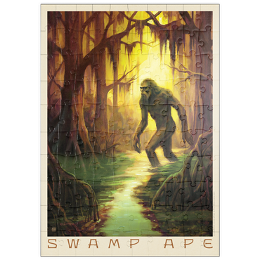 Darstellung des Puzzle Motivs puzzleplate Legends Of The National Parks: Swamp Ape Sighting 100 Puzzle