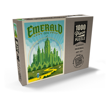 Darstellung des Puzzle Motivs Emerald City (The Land of Oz) 1000 Puzzle Schachtel Ansicht2