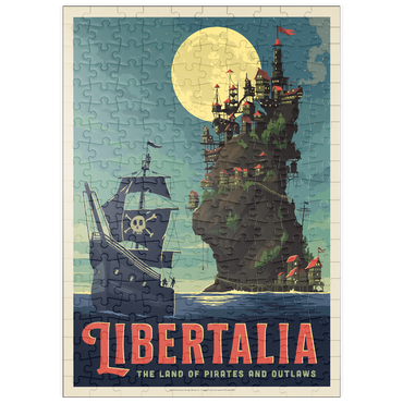 Darstellung des Puzzle Motivs puzzleplate Libertalia: The Pirate Paradise 200 Puzzle