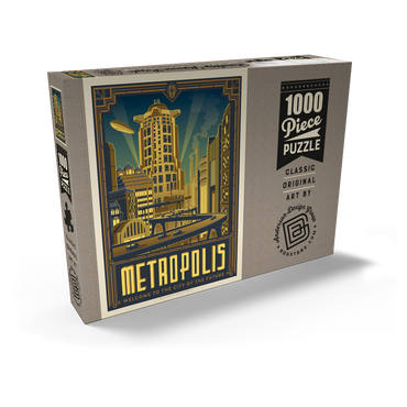 Darstellung des Puzzle Motivs Metropolis: City Of The Future 1000 Puzzle Schachtel Ansicht2