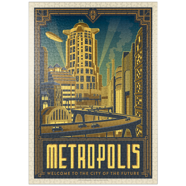 Darstellung des Puzzle Motivs puzzleplate Metropolis: City Of The Future 1000 Puzzle