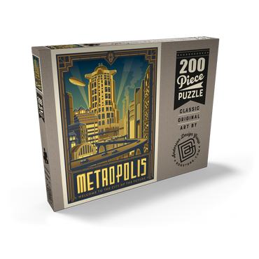 Darstellung des Puzzle Motivs Metropolis: City Of The Future 200 Puzzle Schachtel Ansicht2