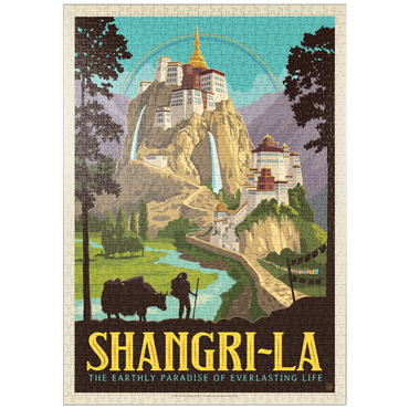 Darstellung des Puzzle Motivs puzzleplate Shangri La Mountain Paradise Serenity 1000 Puzzle