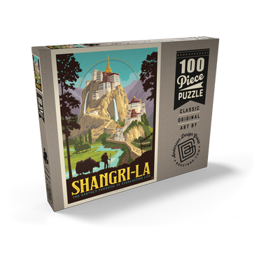 Darstellung des Puzzle Motivs Shangri La Mountain Paradise Serenity 100 Puzzle Schachtel Ansicht2