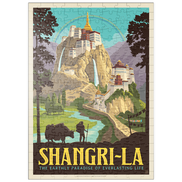 Darstellung des Puzzle Motivs puzzleplate Shangri La Mountain Paradise Serenity 200 Puzzle