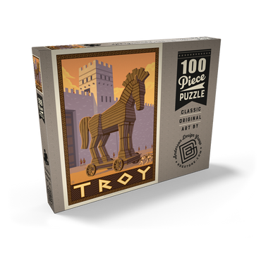 Darstellung des Puzzle Motivs Troy: Gift Of The Trojan Horse 100 Puzzle Schachtel Ansicht2