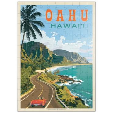 Darstellung des Puzzle Motivs puzzleplate Hawaii: Oahu (North Shore Drive) 100 Puzzle