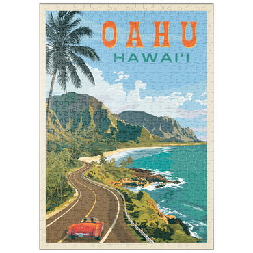 Darstellung des Puzzle Motivs puzzleplate Hawaii: Oahu (North Shore Drive) 500 Puzzle