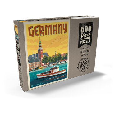 Darstellung des Puzzle Motivs Germany: Leer, East Frisia 500 Puzzle Schachtel Ansicht2