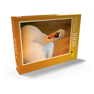 Darstellung des Puzzle Motivs Schwanenblick 1000 Puzzle Schachtel Ansicht2