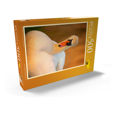 Darstellung des Puzzle Motivs Schwanenblick 500 Puzzle Schachtel Ansicht2