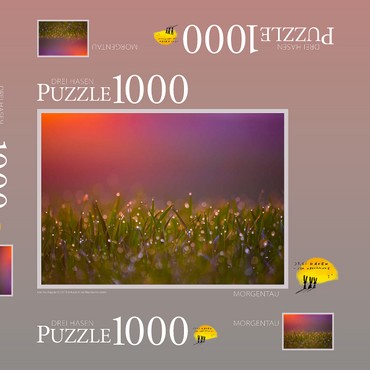 Darstellung des Puzzle Motivs Morgentau 1000 Puzzle Schachtel 3D Modell