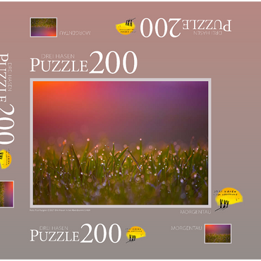 Darstellung des Puzzle Motivs Morgentau 200 Puzzle Schachtel 3D Modell