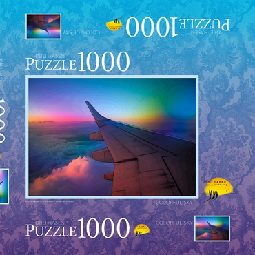 Darstellung des Puzzle Motivs Colorful Sky 1000 Puzzle Schachtel 3D Modell