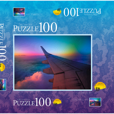 Darstellung des Puzzle Motivs Colorful Sky 100 Puzzle Schachtel 3D Modell