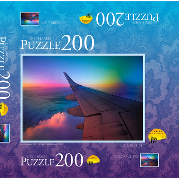Darstellung des Puzzle Motivs Colorful Sky 200 Puzzle Schachtel 3D Modell