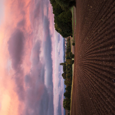 Darstellung des Puzzle Motivs Lila Wolken 100 Puzzle 3D Modell