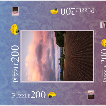 Darstellung des Puzzle Motivs Lila Wolken 200 Puzzle Schachtel 3D Modell