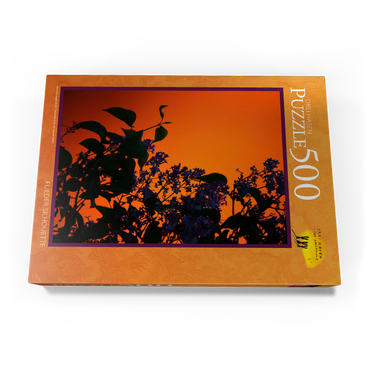 Darstellung des Puzzle Motivs Flieder Silhouette 500 Puzzle Schachtel Ansicht3