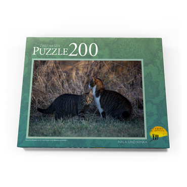 Darstellung des Puzzle Motivs Nala und Minka 200 Puzzle Schachtel Ansicht3