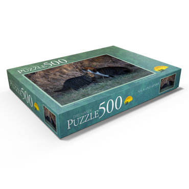 Darstellung des Puzzle Motivs Nala und Minka 500 Puzzle Schachtel Ansicht1