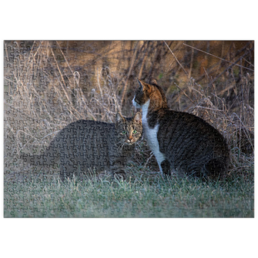 Darstellung des Puzzle Motivs puzzleplate Nala und Minka 500 Puzzle