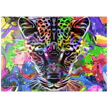 Darstellung des Puzzle Motivs puzzleplate Fantastic leopard 1000 Puzzle
