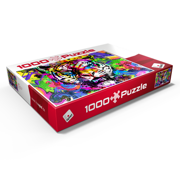 Darstellung des Puzzle Motivs Fantastic tiger 1000 Puzzle Schachtel Ansicht1