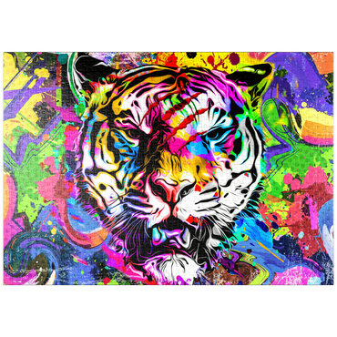 Darstellung des Puzzle Motivs puzzleplate Fantastic tiger 1000 Puzzle