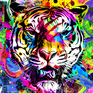 Darstellung des Puzzle Motivs Fantastic tiger 1000 Puzzle 3D Modell